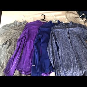 Nike dry fit half zip up